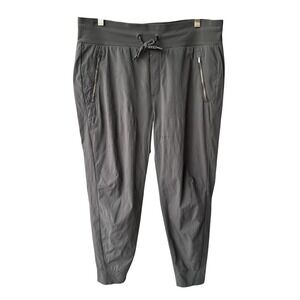 Athleta Trekkie North Joggers Pants Olive Green Hiking Outdoor Gorpcore Size 12